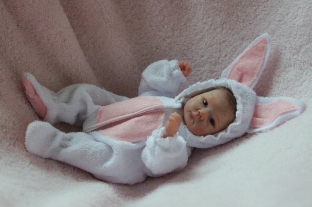Мини зайка... Куколка реборн Вишни Виктории (фото 10)