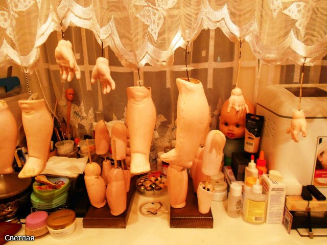 Как я чищу антикварных кукол. Следы времени или грязь? + БОНУС, находим руку мастера