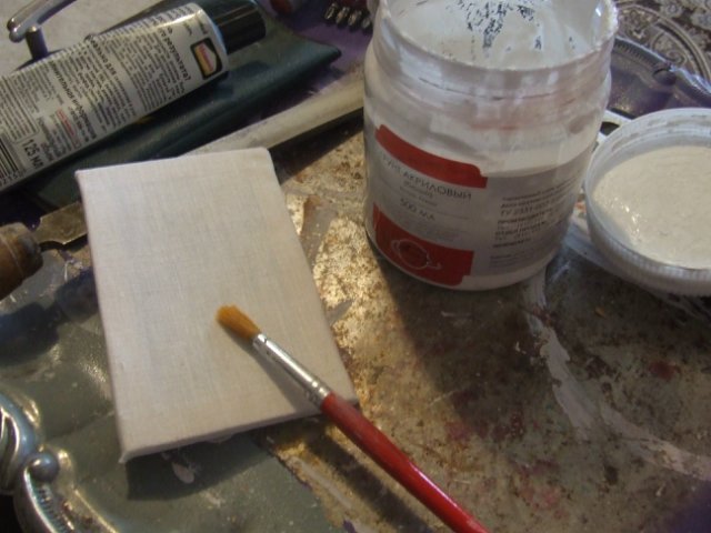 Мастер-класс "Создание мольберта и холста к нему для кукольного румбокса масштаба 1:12"