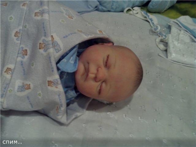 Маленький малыш реборн Андрейка, молд Жульен