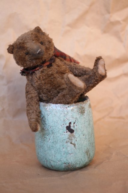 Старенький мишка Анис. Авторская игрушка Татьяны Матляк