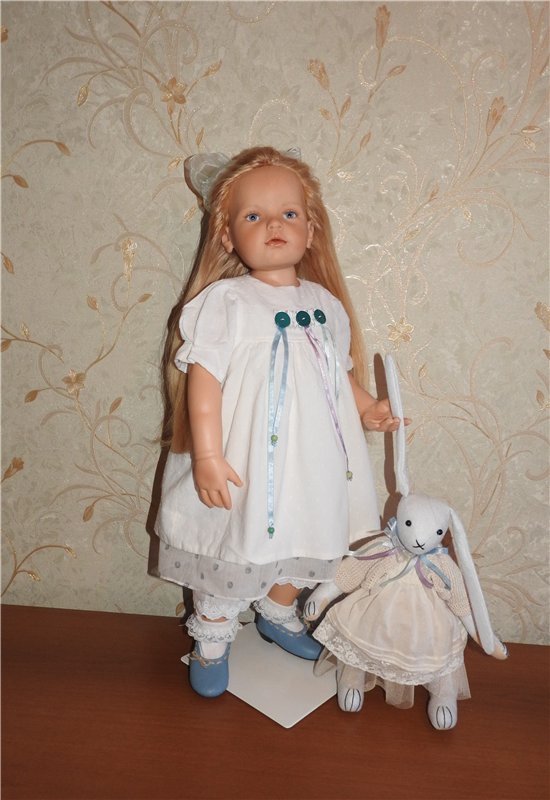 Трио в кардиганах. Куклы Hildegard Gunzel