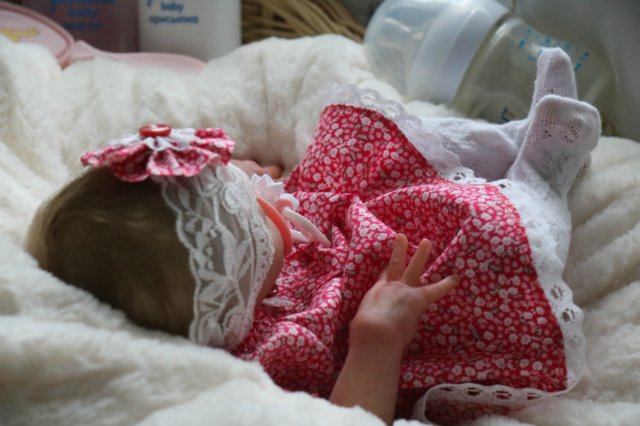 Спящая малышка Рози 2. Куколка реборн Виктории Вишни