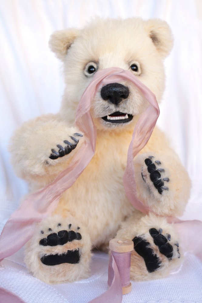 Нолан полярный медвежонок. Авторские игрушки ручной работы Татьяны Матляк