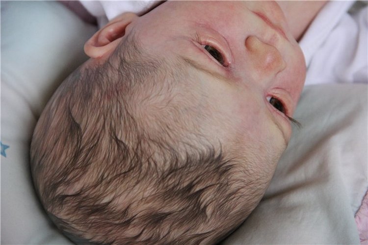 Нечаянная радость... Малыш реборн Ромео, прототип, скульптор Натали Блик, художник Алла Кокс (фото 7)