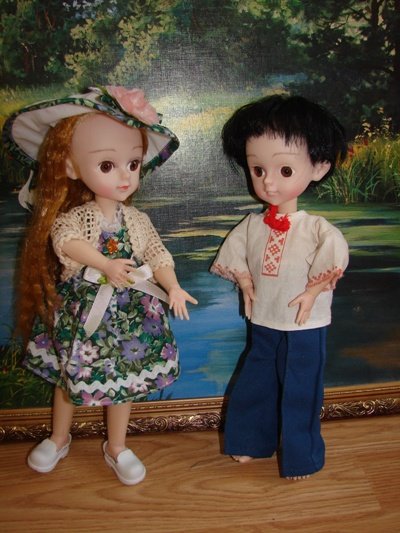 Июнь в народном костюме или переделка звездочки 30 см (фото 3)