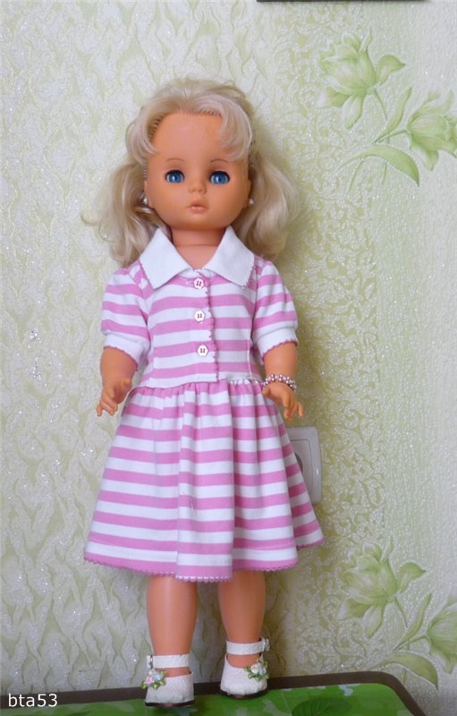 От внучки к кукле - перешиваем детские платья (фото 4)