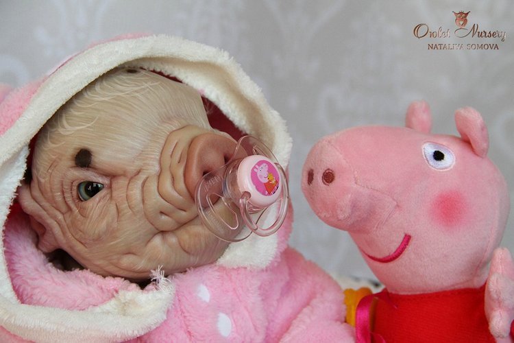 Свинка Пеппа и её младший братик Джордж. Поросята реборн Наталии Сомовой
