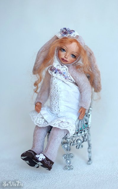 Мои авторские куколки-зайчоночки тедди долл (фото 4)