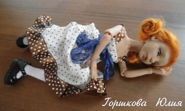 Алиса. Моя первая шарнирная кукла из запекаемой пластики! ООАК Горшковой Юлии (фото 8)