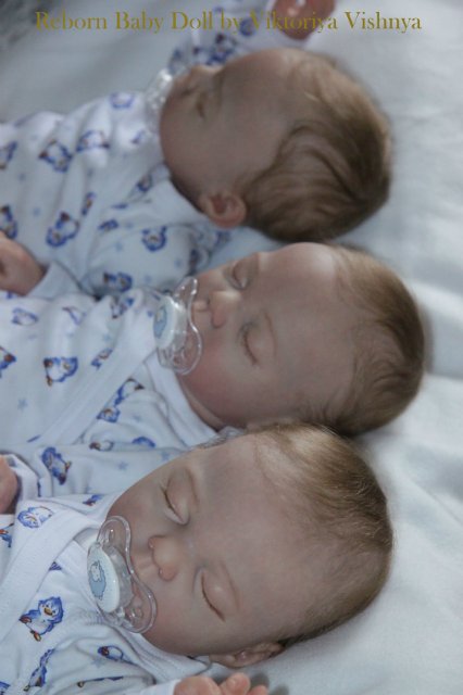 Тройняшки Джошики... Куколки реборн Виктории Вишни (фото 8)