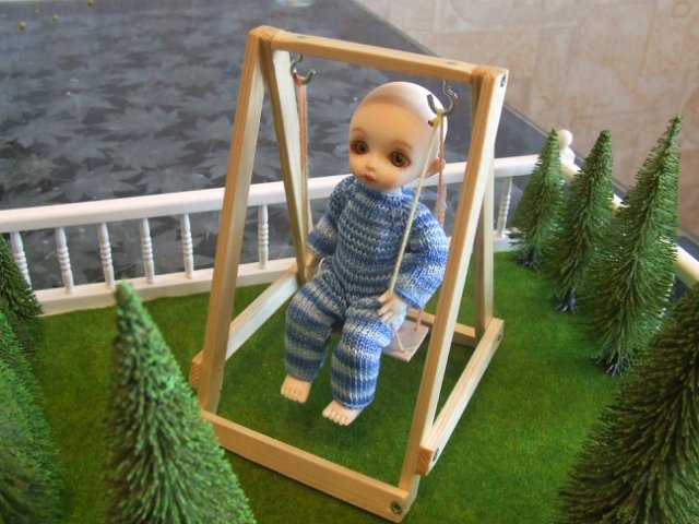 Качели для малышей БЖД — Мебель для кукол и домиков: фото (фото 10)