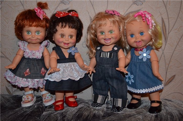 Не куколки, а цветочки | Бэйбики Не куколки, а цветочки — Куклы Galoob Baby Face (Фейсинки): винтаж 90