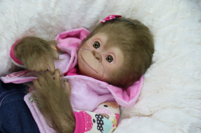 Мартышка - малышка... Куколка реборн Виктории Вишни