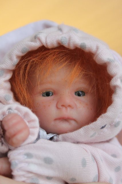 Манюня мини кукла-реборн Элины Кудрвцевой