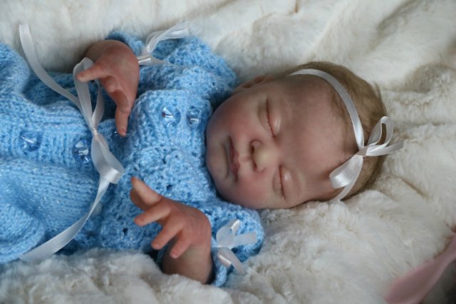 Спящая малышка Рози 2. Куколка реборн Виктории Вишни