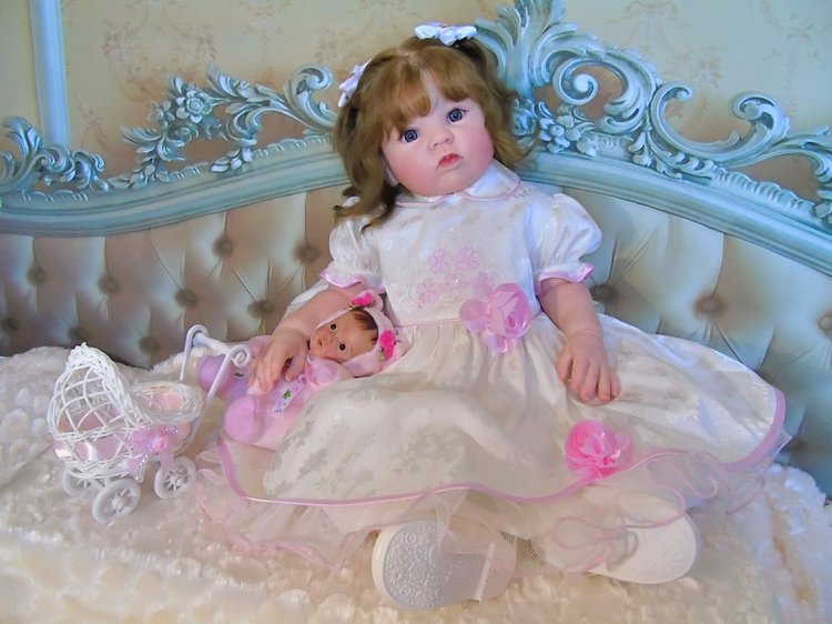 Милая девочка Гулечка — Обучение реборнингу: роспись