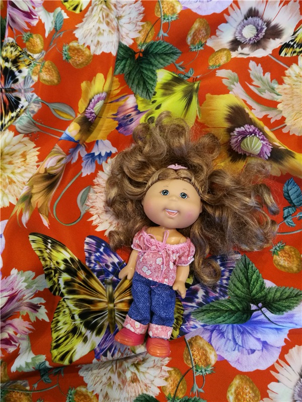 Весенний коллаж тканей — Куклы Cabbage Patch Kids (Капустки): винтаж 80 (фото 10)
