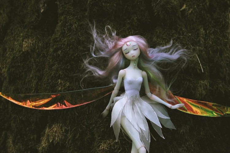 Снова 2 девочки, совершенно разные. Фея и японская школьница