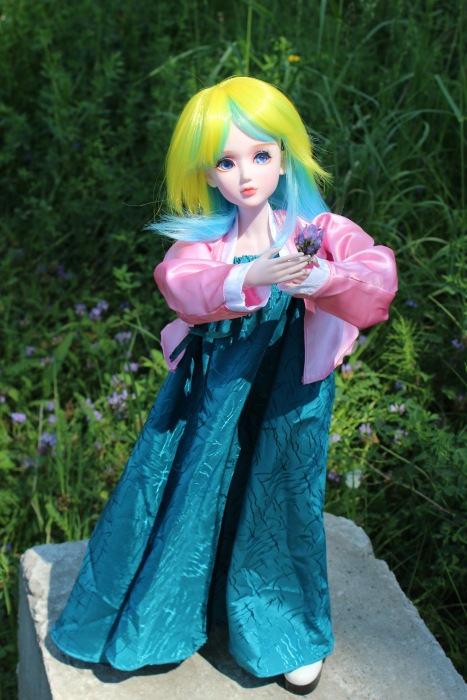 Яркое лето с Анжеликой - Кукла Звезда подиума. ООАК, 5-ый молд, 60 см (фото 9)