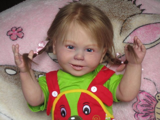 Оторвыш Сьюзон и крошка Виктория. Куклы реборн Светланы Преображенской (фото 2)