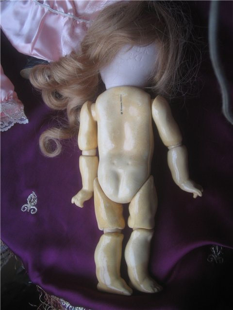 Шарнирная девочка от JDK. Реплика старинной куклы (фото 7)