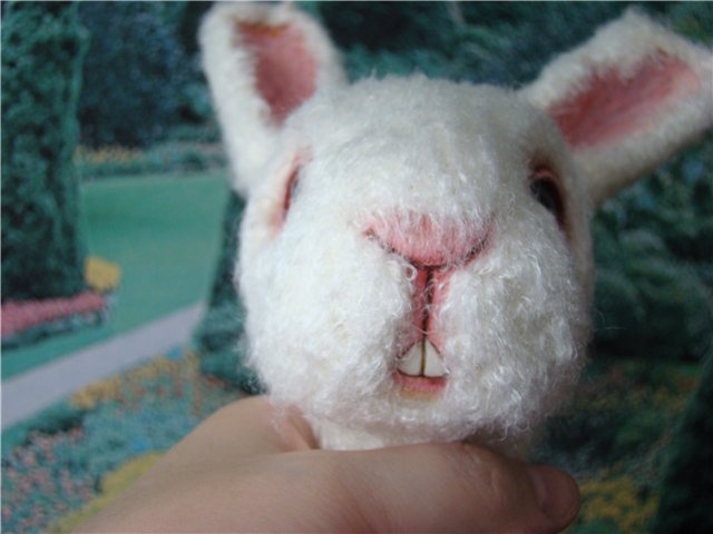 Белый кролик по мотивам рассказа об Алисе. Авторская кукла Кондрашовой Ирины (фото 3)