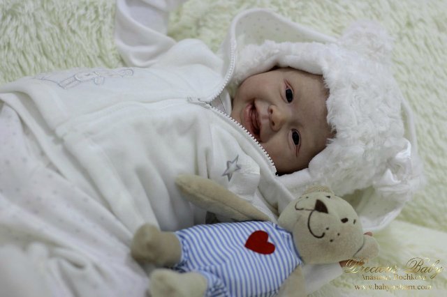 Мой весенний лучик солнышка - Харпер. Кукла реборн Анастасии Бочковой