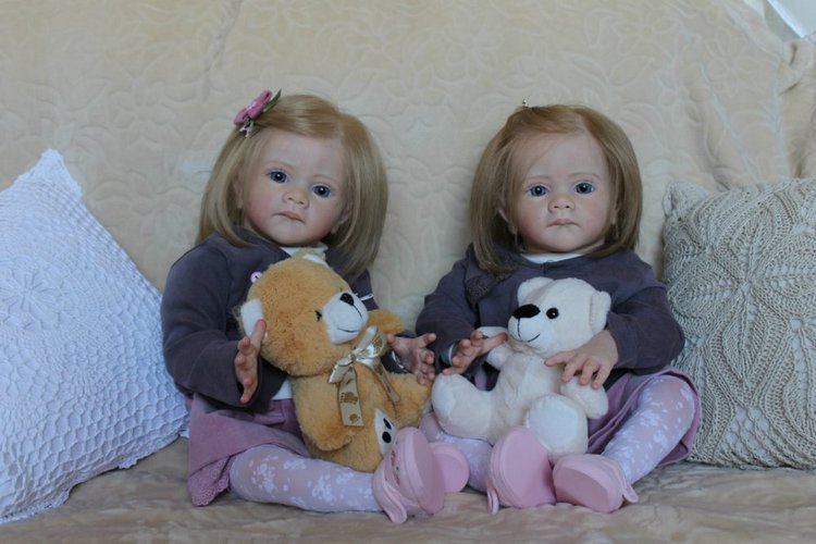 Мои сестрички Аня и Яна! Куклы реборн Шепелевой Людмилы