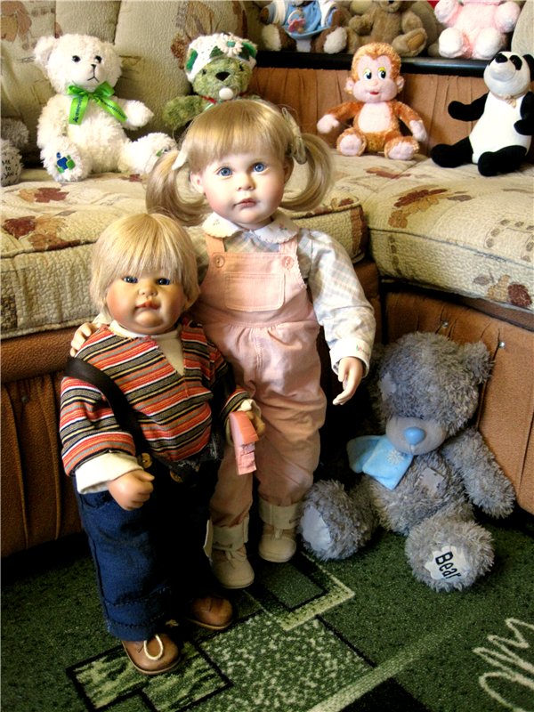 Пончик Эдер. Радость встречи. Коллекционна кукла Susi Eimer