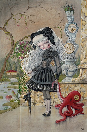 Мрачные и прекрасные куклы художницы Кукула (Kukula) в оригинальных арт иллюстрациях Натали Абрамович. Много фото