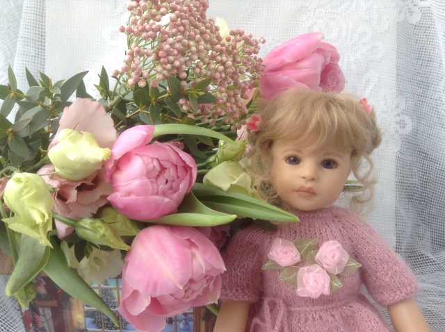 Поздравление с Весной! Или девочки в розовом. Куклы от H. Plusczok и A. Himstedt
