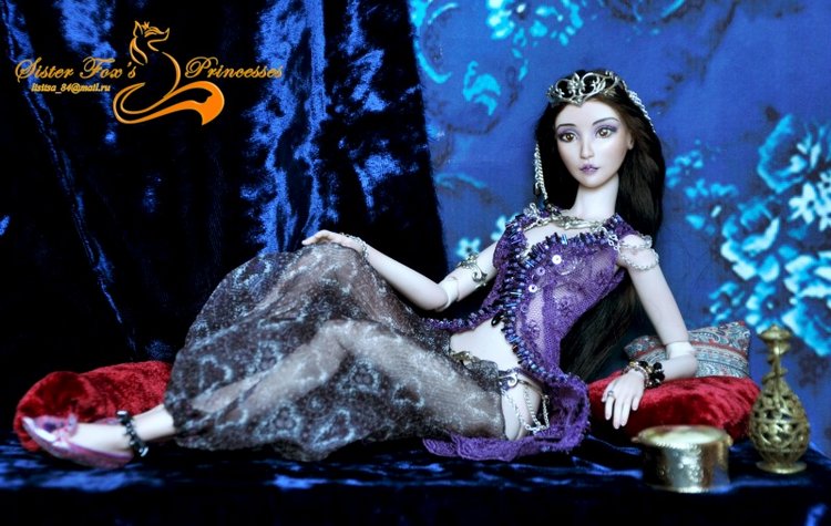 Восточная принцесса — Авторские шарнирные куклы своими руками: лепка (фото 3)