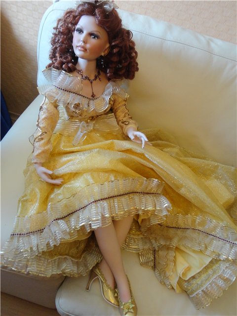 Ты провинилась...красотою! А это редкое богатство! Фарфоровая кукла Donna Rubert - София