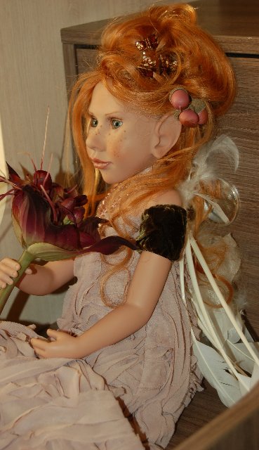 Сказка - коллекционная кукла Fragária vésca от Nicole Marschollek-Menzner (фото 9)