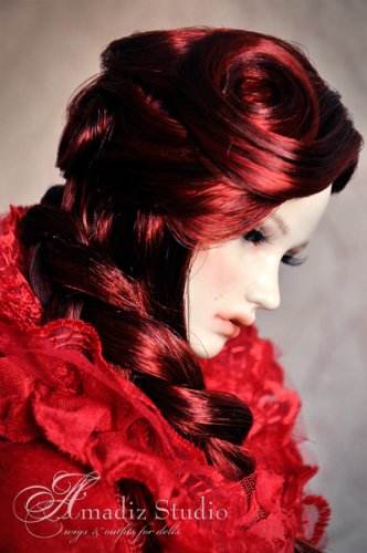 Невероятные парики для кукол БЖД от: Amadiz Studio (фото 5)