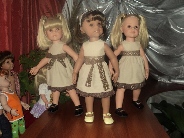 Девчушки любят наряжаться! Наряды для кукол Готц и не только