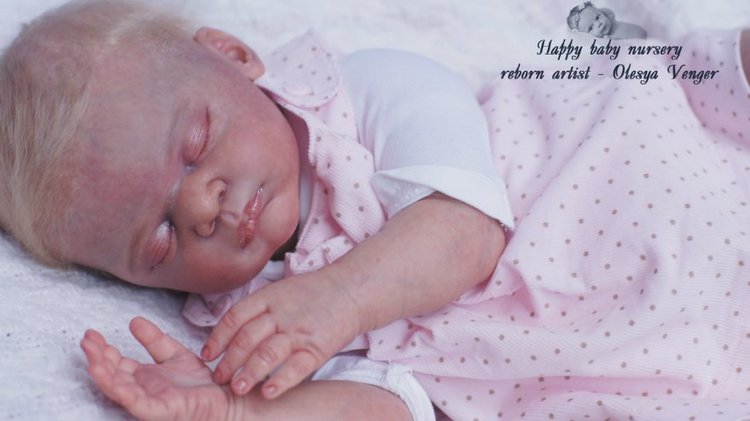 Наша Лиечка устала, сладко сладко задремала. Кукла реборн Олеси Венгер