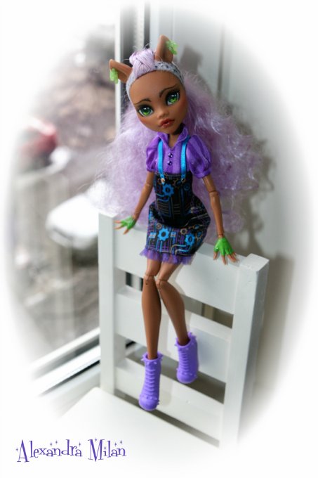 Клодин вульф МАСКАРАД OOAK. Кукла Монстер Хай (фото 5)