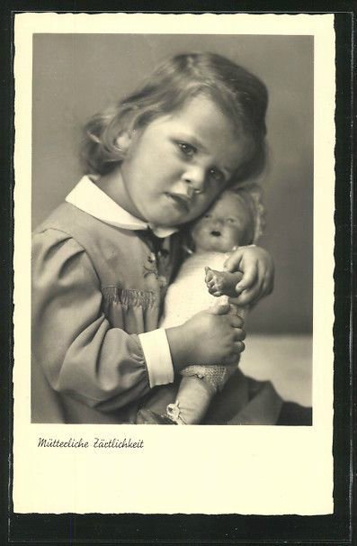 Винтажные детские фотографии с куклами 20-60-х годов 20 века
