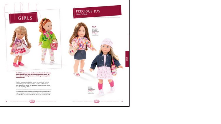 2015 Gotz Catalogue — Куклы Gotz (Готц): Ханна