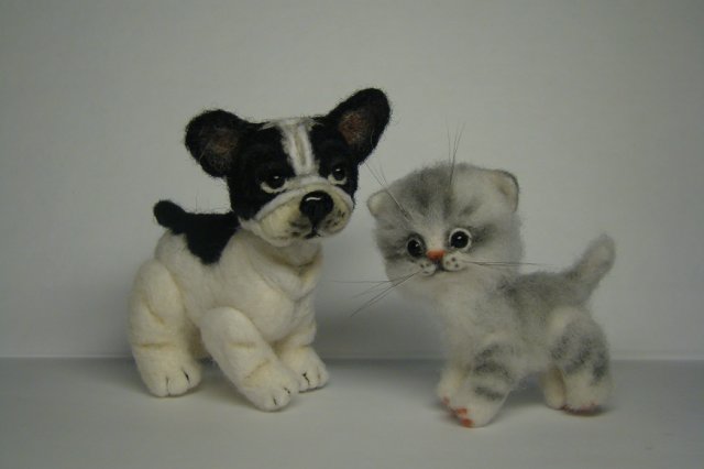 Маленький, но важный. Авторская игрушка валянием из шерсти (фото 9)