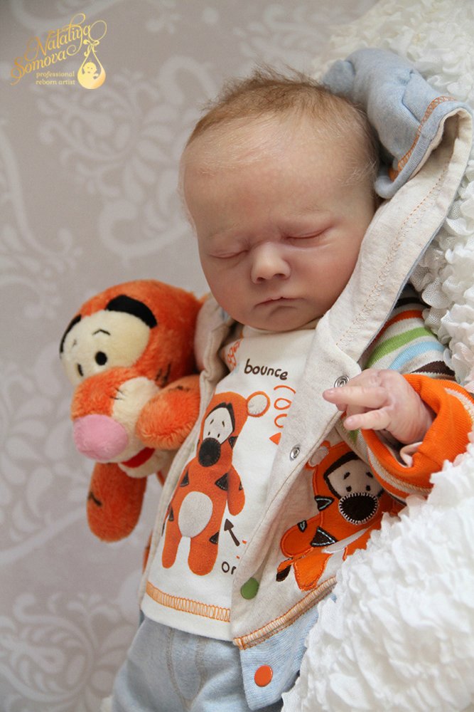 Макарик в роли Тигрули. Кукла реборн Наталии Сомовой