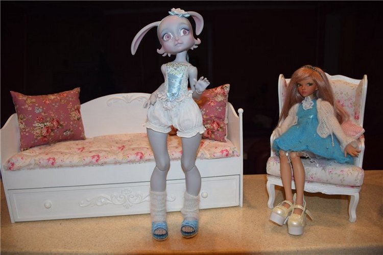 Распаковка MiniFee Chloe от Fairyland, а также сравнительные фото других бжд кукол мсд формата, проживающих у нас