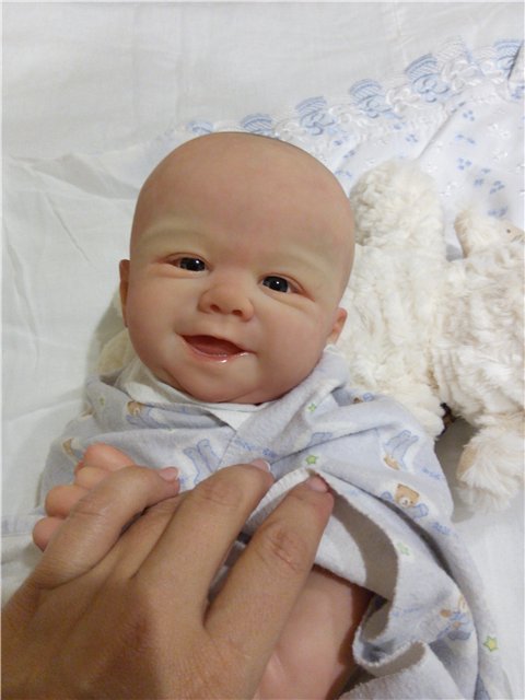 Кукла реборн Улыбашка от Фабера (фото 5)