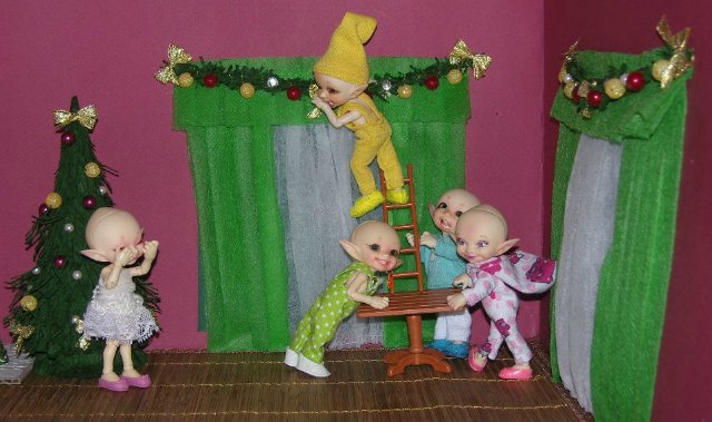 Занавесочная история. Кукольная миниатюра (фото 7)