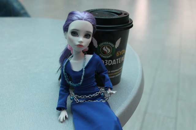 Моя новенькая - голова ooak Монстр Хай Спектра на теле Симба