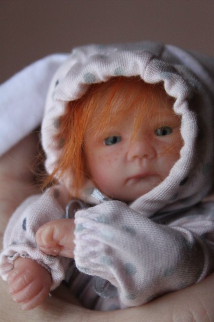 Манюня мини кукла-реборн Элины Кудрвцевой