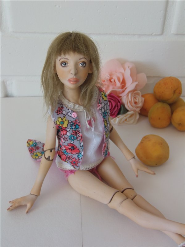 Авторские шарнирные куклы Кислой Валентины. Девочки молда Кузя (фото 4)
