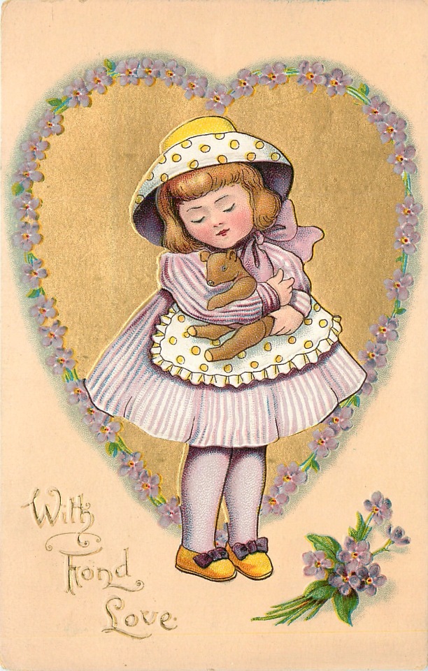 Старинные открытки с Денем Святого Валентина | Бэйбики Старинные открытки с Денем Святого Валентина
